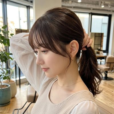 【モニター】結んで可愛い。お顔周りカット※シャンプー無し