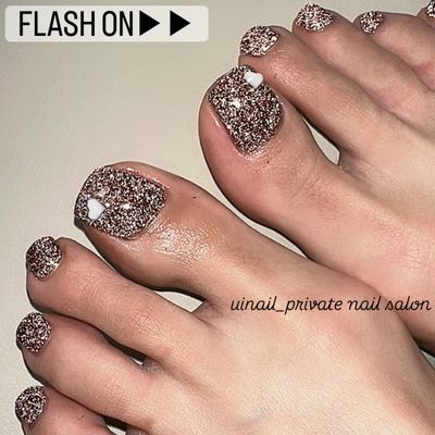 【Foot】マグネット/フラッシュラメ（単色塗り）オフケア込