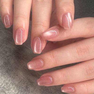 💎マグネット、フラッシュネイル