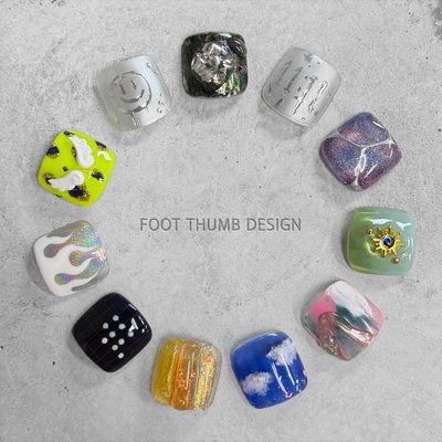 【FOOT】 親指アートデザイン