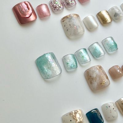 トレンドを取り入れた🌻フットサンプルデザイン