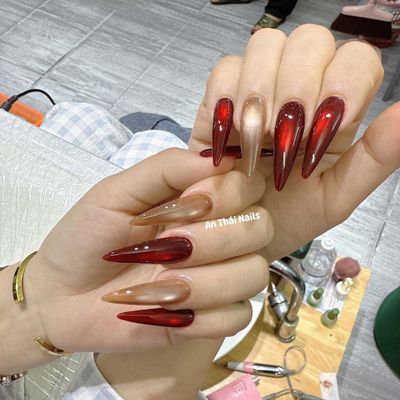 ・長さだし＋マグネットネイル