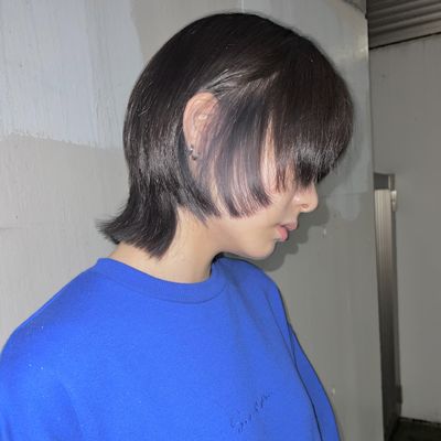 カット＋イヤリングカラー(ブリーチ込み)＋全体カラー＋ダメージ補強トリートメント