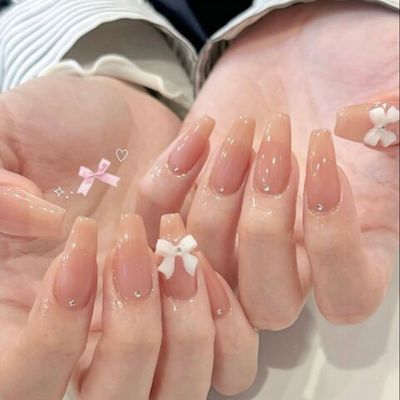 [10本長さだし]ワンカラー+ストーン20個までorパーツ2個乗せok