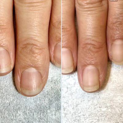 自爪育成　自爪風仕上げ💅