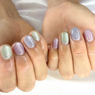 フレンチ、マグネット、フラッシュネイル