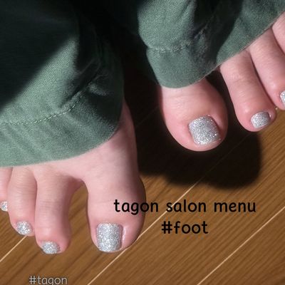 foot nail へ変更（＋1000円 / フットバス付）