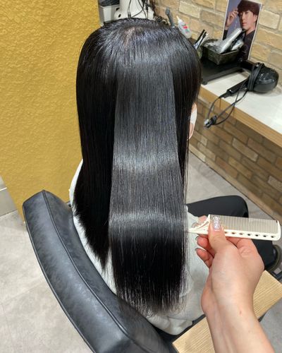 人気No.2 カット＋自然な縮毛矯正ストレート＋トリートメント