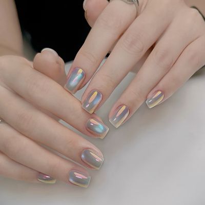 ケア込み⚜️ミラーネイルorオーロラ(ベース色付き)