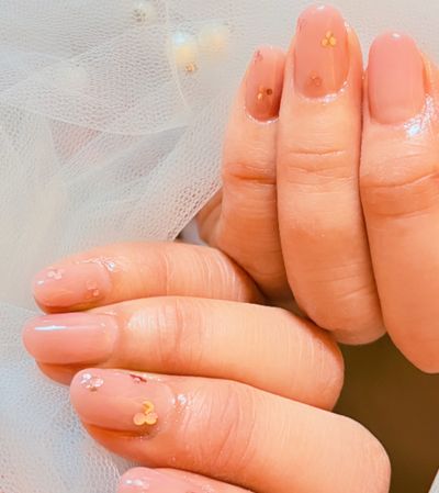 スパンコールシンプルデザイン🫐オフ、ケア込み