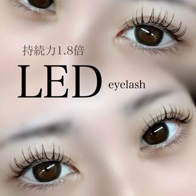 LEDエクステ🟡フラット140本