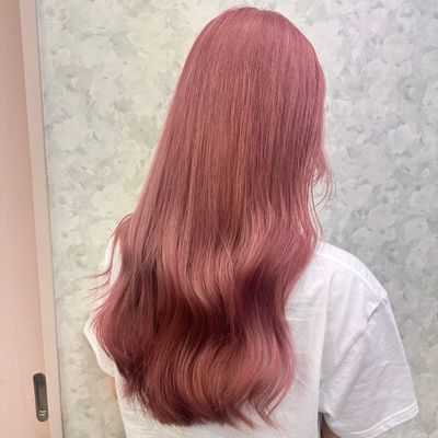 ブリーチ2回+前処理+トリートメント+カット