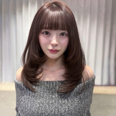 【人気No1】くびれレイヤーカット＋透明感カラー