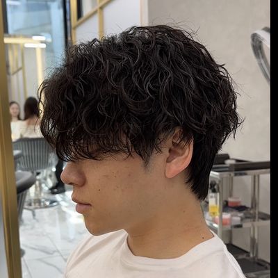 似合わせカット＋波巻きパーマ