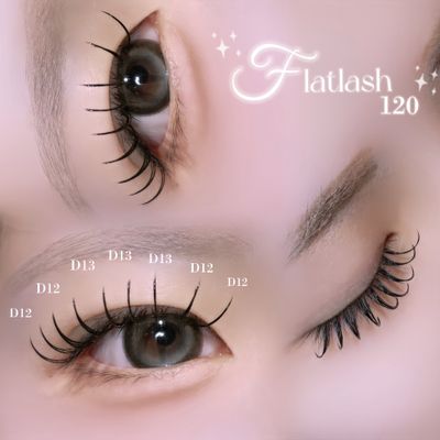 【その場次回予約様限定】🖤フラットラッシュ120本🖤