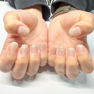 マグネットorラメグラデーションネイル(オフなし)