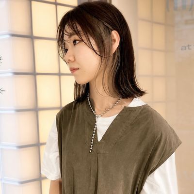 【インナーカラー】耳周りのみのイヤリングカラーで最先端へア＋TR  ¥16000
