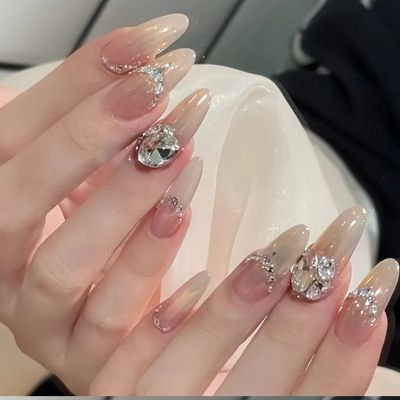 【チップ長さ出し】ワンカラー➕パーツつけ放題