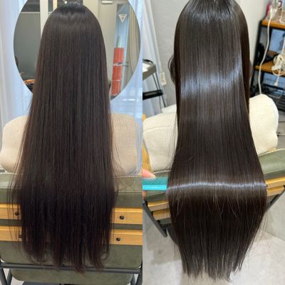 地毛風縮毛矯正+バイカルテトリートメント ¥19,000