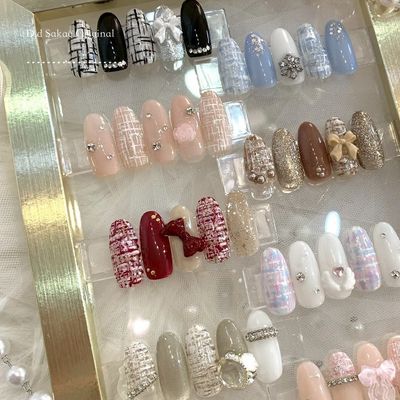 大人気★秋冬の定番♪キュートなツイードDesign