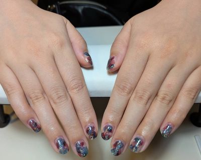 土日限定！オフあり、インクネイル💖(ラメありなし選べます)