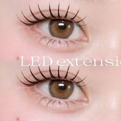 【LEDマツエク】フラットラッシュ使用
(80本/100本/120本)