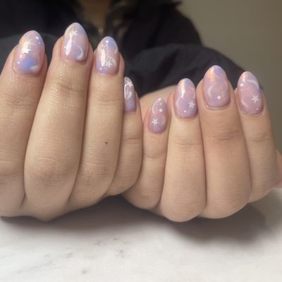 ニュアンスネイル💅流れ星🌠デザイン🌟