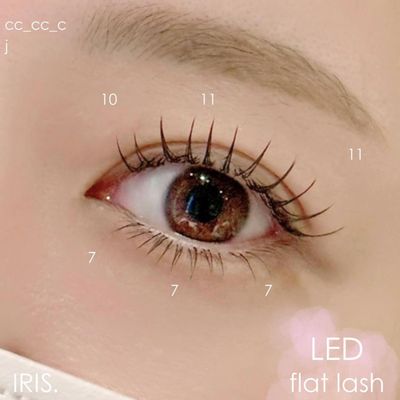 束感【低刺激＋持ちUP】LEDフラットラッシュ120本🩰