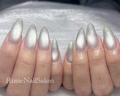 OPEN記念■ [チップ長さだし] 2色選べるマグネット／フラッシュ／ラメ ¥9500 