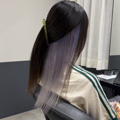 【インナーカラー】インナーカラー＋カラー＋4STEPトリートメント ¥12000