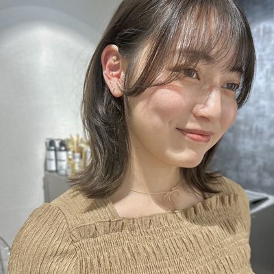 【💖2回目以降のお客様💖】カット＋カラー＋トリートメント＋耳ツボジュエリー14粒