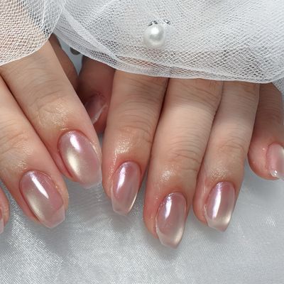 【Hand】艶感◎オーロラミラーネイル