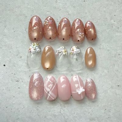 fancyネイル(アート6本相当)パラジェル込
