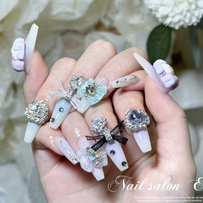 【ジェルオフ無料】パーツつけ放題/デザインやり放題 10900円【HAND】
