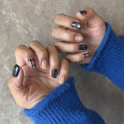 【オフ、ドライケア込み】トレンドネイル✨定額ボリュームアート