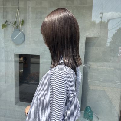 【髪のクリーニングで色持ちUP！】イオンケアカラー＋カット ✂️