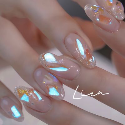 🍹ワンホン🍹キラキラ氷ネイル🧊🧊
