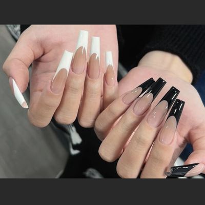 
【チップ長さ出し10本】フレンチ