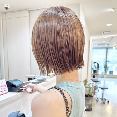 【人気No3】小顔似合わせカット＋美髪ストレート￥24200→22000 #縮毛