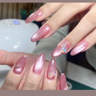 大人気マグネットワンカラー+2個大きいパーツ【ジェルオフ無料ケア込み】