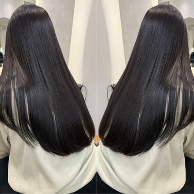 カット+髪質改善酸性ストレート