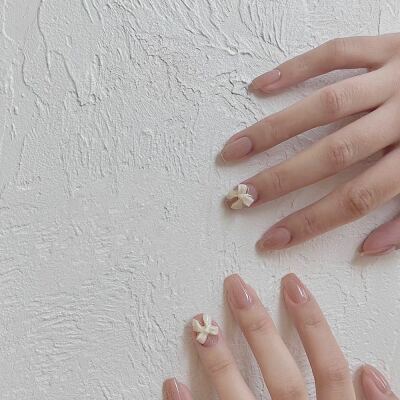 リボン🎀ネイル💅好きなリボン片方ひとつ、つ付けます🤗