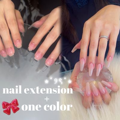 【オフ・ケア込み】 長さ出し＋ワンカラーorラメグラ