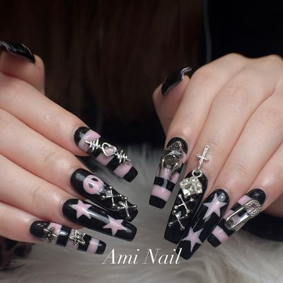 ロングチップチップ長さ出し デザインパーツつけ放題