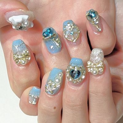 💅盛り盛りフルアート💅障がい者割引✨️オフ無料✨️