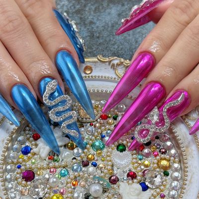 【ジェルネイル 】ミラーネイル