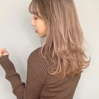 【ケアブリーチ】外国人風Wカラー（全体）+カット+トリートメント