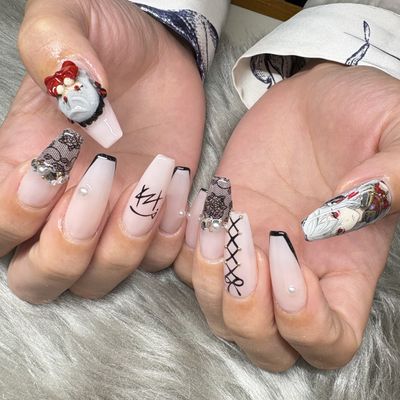 フルチップスカルプ　痛ネイル1本