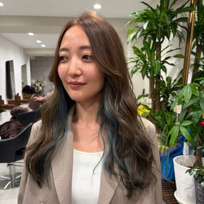 カット＋透明感カラー＋髪質改善ULTOWAトリートメント＋マイクロバブル