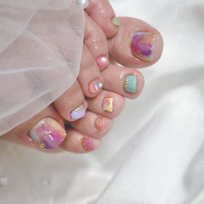 フットネイル 持ち込みデザインアレンジコース